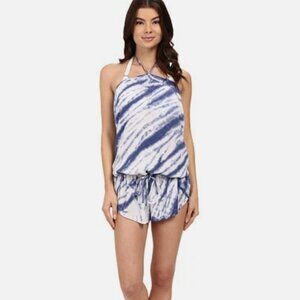 NWT Lucky Brand Swimsuit Bikini Cover Up Romper Size XS S Fireworks VBL